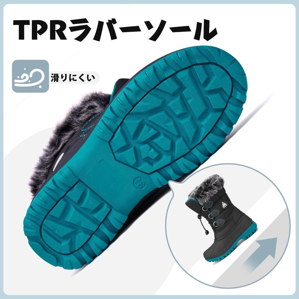 Mishansha Snow Boots for Boys and Cold Winter Boots for Outdoor Perfect for and Playing in the Size Kids' Girls, Fleece-Lined, Weather, Non-Slip,