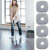Mop Head 4 Pieces Microfiber Mop Pads Square Brush Scrub Pad for Wet and Dry Deep Clean Hardwood Floor Care Kitchen Bathroom