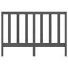 VidaXL Headboard Grey 146x4x100 Cm Solid Pine Wood 817692