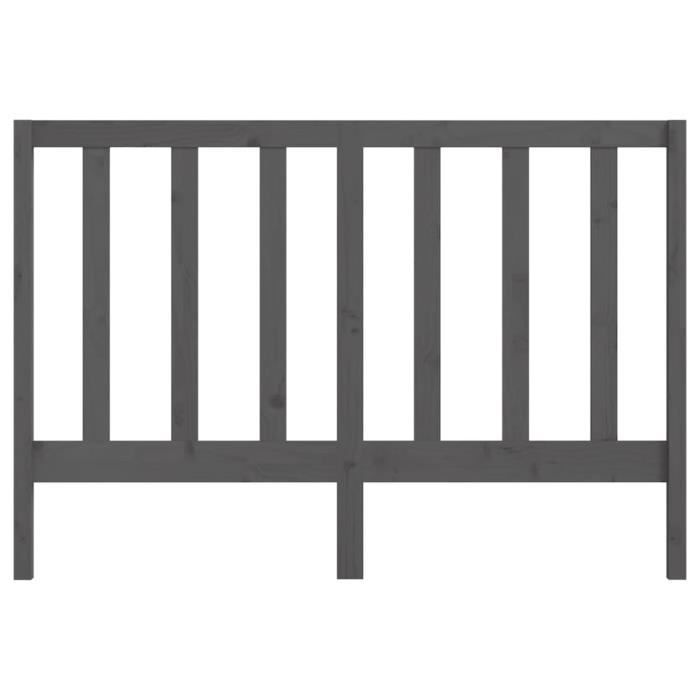 VidaXL Headboard Grey 146x4x100 Cm Solid Pine Wood 817692