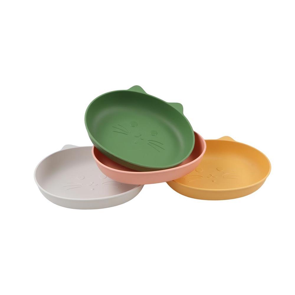 Plastic Fruit Plate Thickened Tableware Cartoon Desktop Spit Bone Dish Food Residue