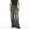 Jeans pour hommes en tissu doux et confortable de printemps Pantalons amples à jambes larges Pantalons décontractés Jeans droits Pantalons amples en denim Pantalons streetwear
