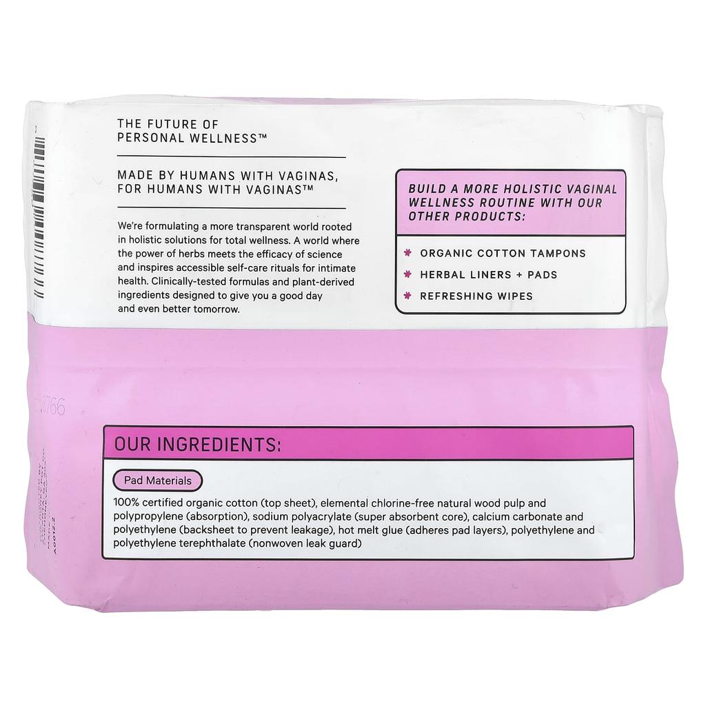 Organic, Non-GMO Herb Pads, Wings, Regular, 20 Count