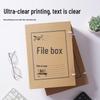 JD Zao A4 Kraft Paper File & Document Storage Boxes (10-Pack)