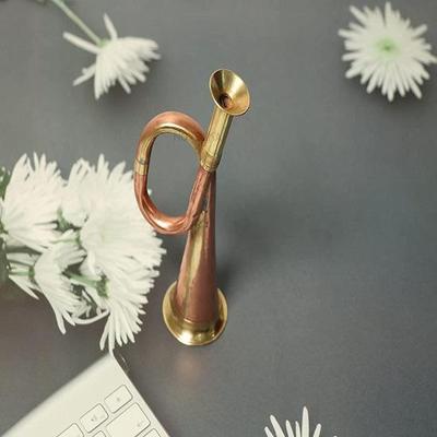 Brass and Copper Blowing Bugle Command Signal Horn 15.24 Cm Bugle With Quality Sound