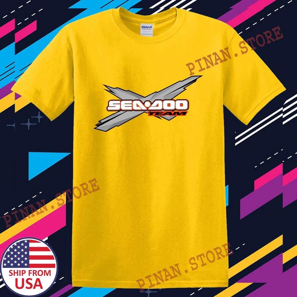 Sea Doo Team Ski Snowmobile Men s Daisy Yellow Size S-5XL 4XL