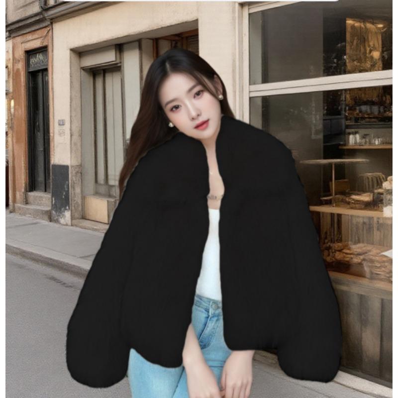 Winter Imitation Fox Hair Short Fur Coat Women's Thickened New Fur Coat Lapel Light