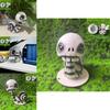Cute Cartoon Skull Snail Sculpture Halloween Decoration Made Of Durable Resin Material