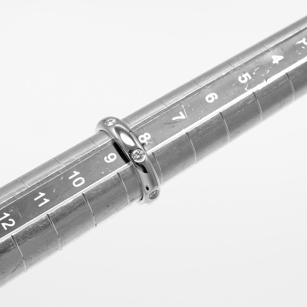 CARTIER Stella Ring K18 white gold/diamond #4.7(US Size) 4.62g Women Used