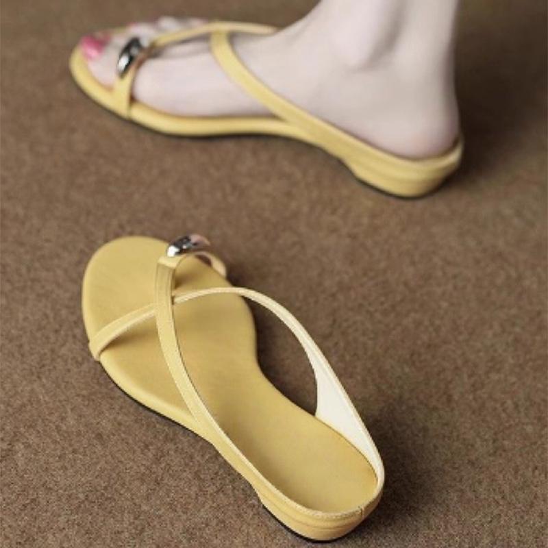 Fashion Flats Women Slippers Clip Toe Fashion Cozy Shoes Casual Summer Woman's Sandals 2025 Beach Flip Flops Dress Sandalias De Mujer