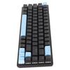 Gaming Keyboard USB 68 Keys Blue Switch N Key Rollover 10 RGB Backlit Modes Wired Keyboard for Desktop Laptop Black Blue