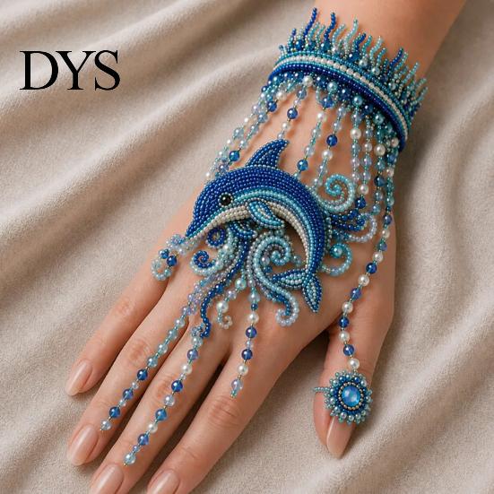 Pulsera de Mano Hecha a Mano Kit DIY con Cuentas, Set para Hacer Joyería con Tejido de Cuentas, Kit de Manualidades con Cadena Ajustable para Adultos Regalos Suministros para Amantes de las Manualidades