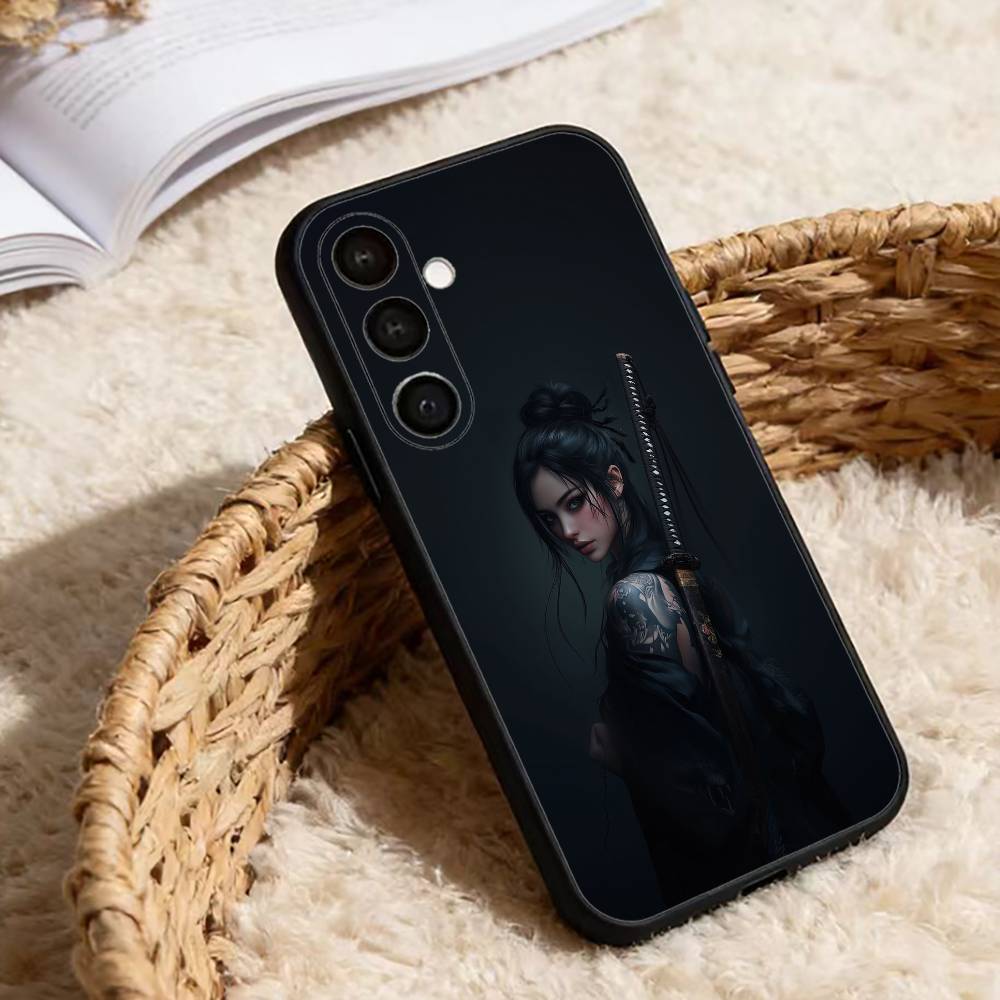 Japan Samurai X Beauty Cool Phone Case For Samsung Galaxy A91,80,73,72 ,71,53,52,32 ,31,22,21s,20,Soft Black Case
