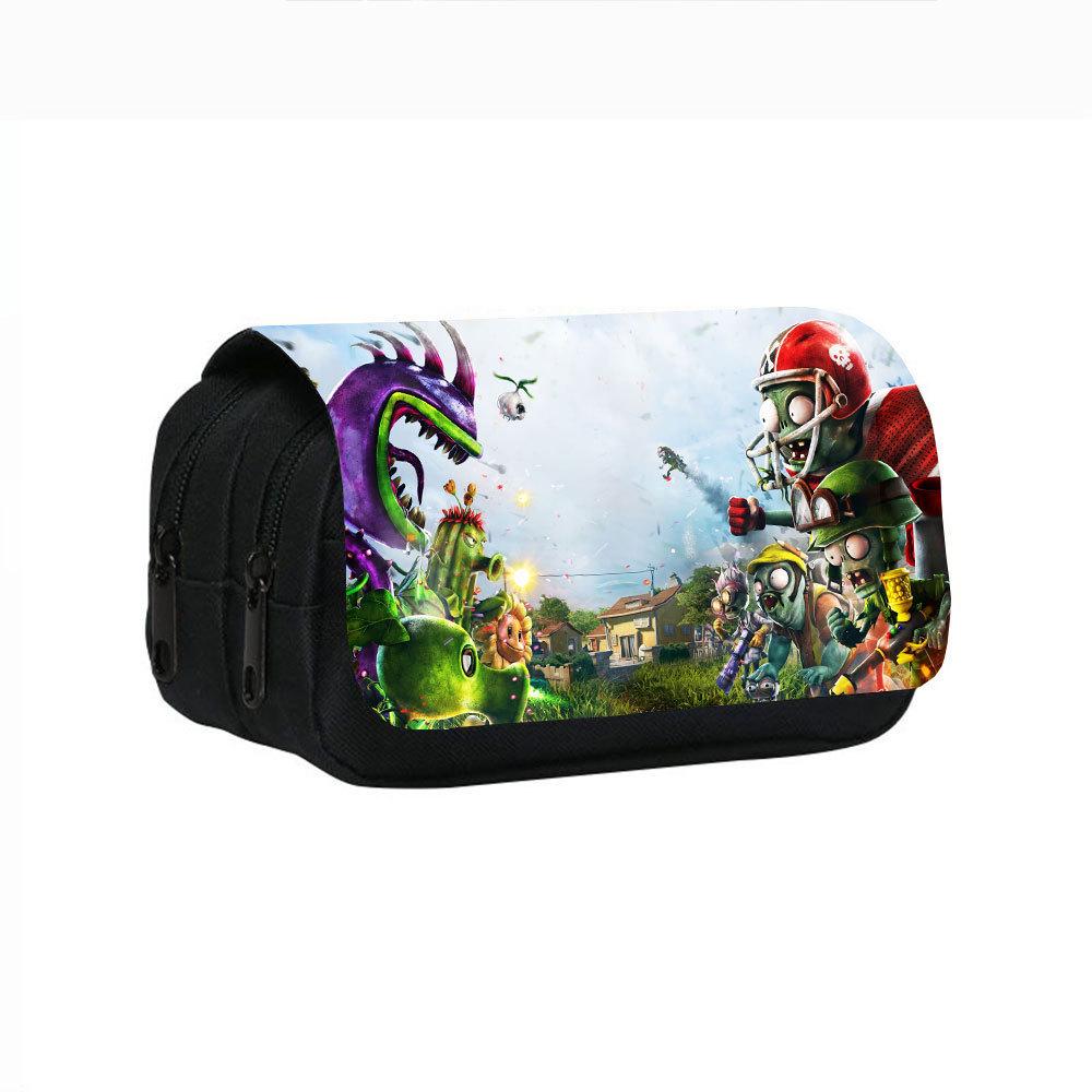 Plants Vs. Zombies Double-Layer Pencil Case for Students