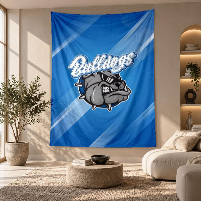 Dekoratives Wandbehang, Canterbury-Bankstown Bulldogs Bedruckte Wandkunst, Leichter Wandbehang für Schlafzimmer-Hintergrund