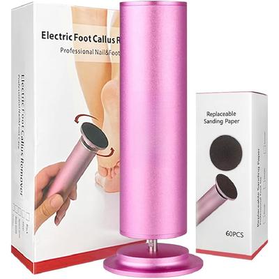 Callus Remover For Feet,Adjustable Speed Foot File With 60 Pcs Sandpaper Discs,Professional Pedicure Tool For Dead Skin And Calluses