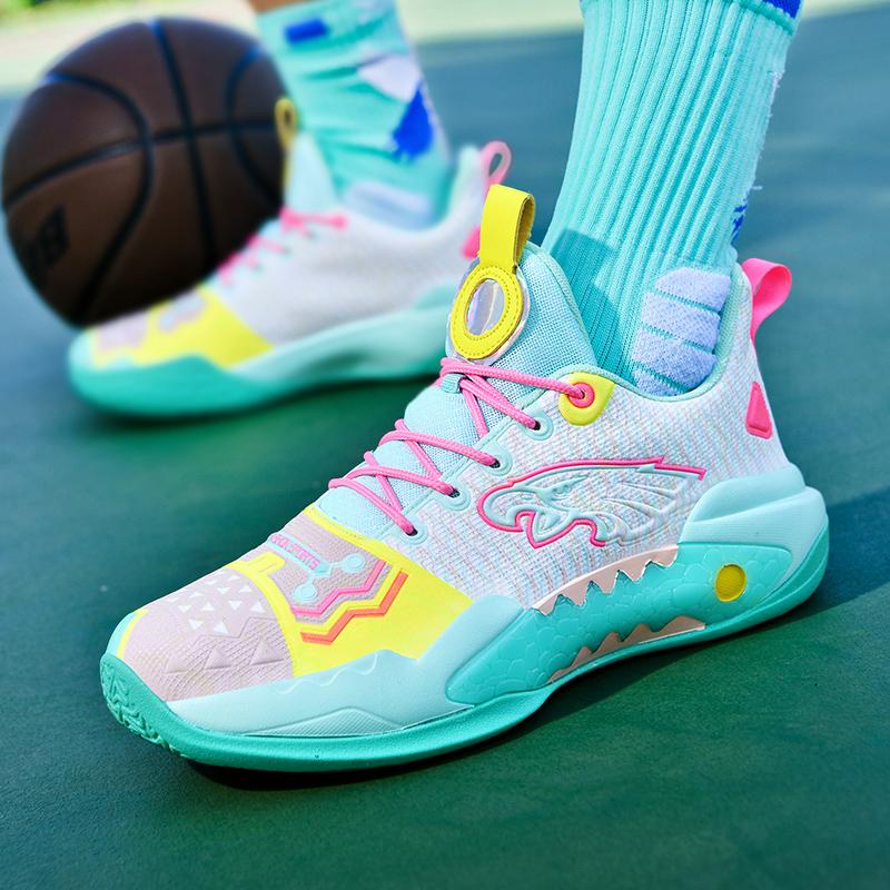 2025 Men New Casual High-Quality Glow-In-The-Dark Basketball Shoes with Rubber Outsoleevafriction  Style Sports Shoes Breathable