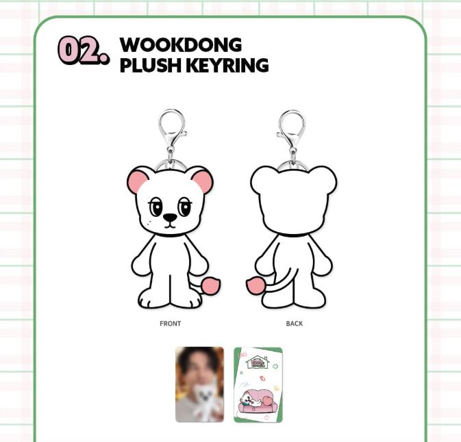 (PLUSH KEYRING) WOOKDONG'S HOME SWEET HOME MD
