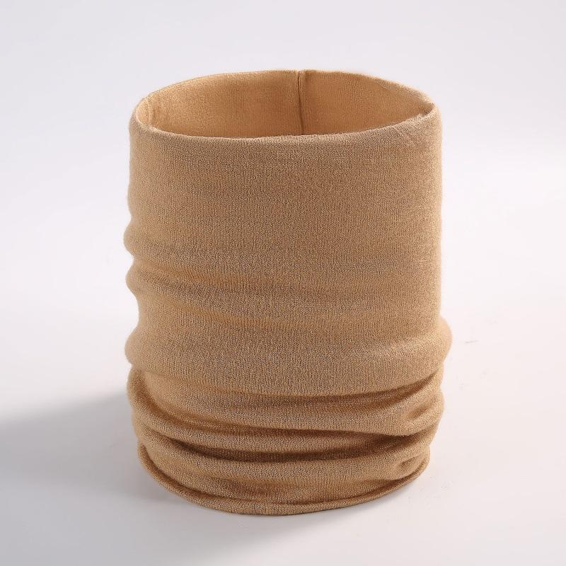 Pullover Knitted Scarf Autumn and Winter Solid Color Scarf Men and Women Couples Fashion Fake Turtleneck Single Ring Neck Cover