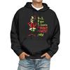 Men's Print Hooded Sweatshirt Long-Sleeve Casual Pullover Hoodie Hooded Sweatshirt