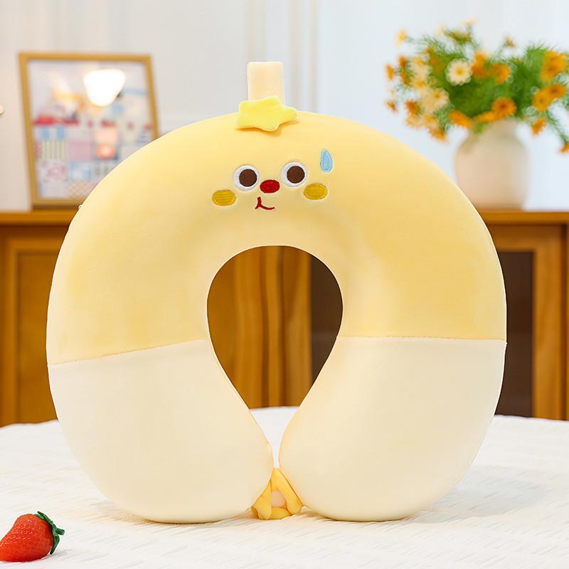Cartoon Animal Ushaped Memory Foam Neck Pillow For Office Nap Travel Cute Plush Cushion