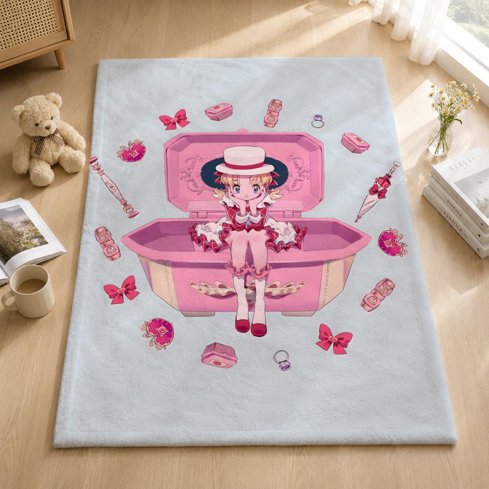 Anime A-Ashita no Nadja Throw Blankets Soft Warm Flannel Blanket Bedding for Bed Living room Home Sofa
