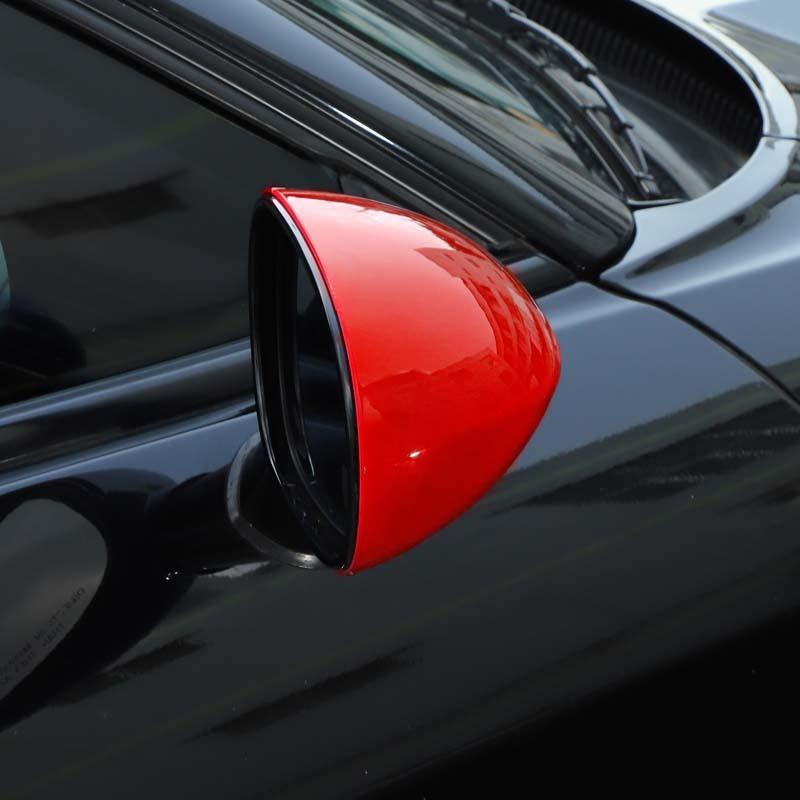 Bilbackspegel Skaldekorationsskydd för Dodge Challenger 2009 Up ABS Exteriörtillbehör