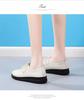 Women's Black Soft Leather Anti-Slip Loafers for Long Hours in Hotel Kitchens