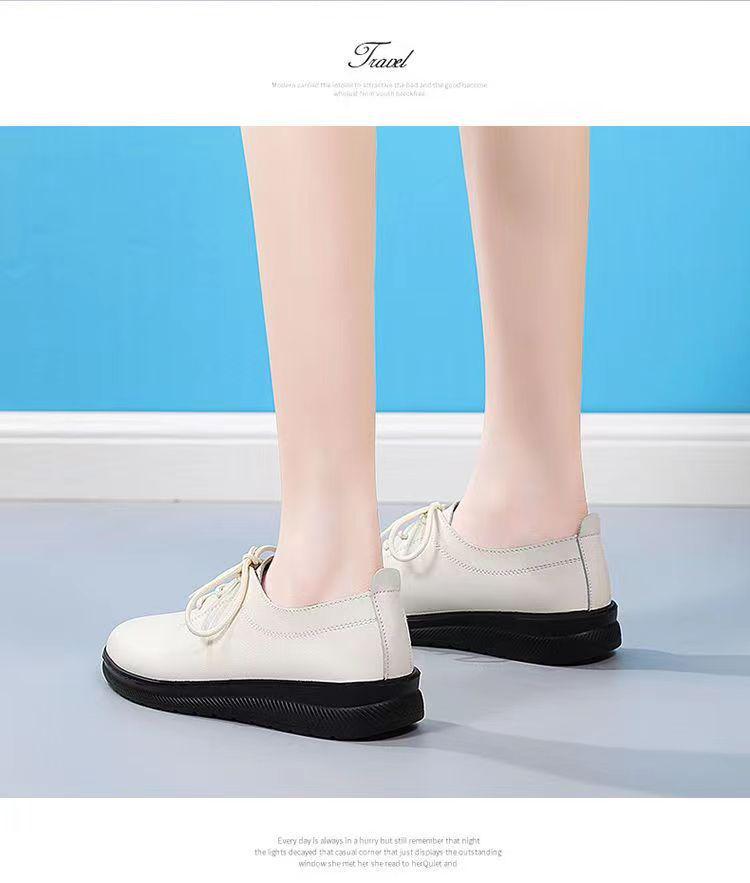 Women's Black Soft Leather Anti-Slip Loafers for Long Hours in Hotel Kitchens