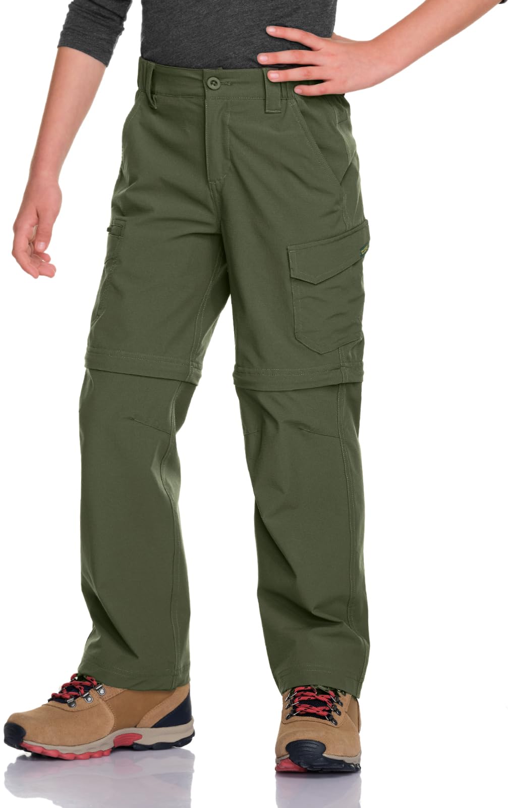

Convertible Cargo Pants for Kids Half Long [CQR] [Quick-drying, Water-repellent, Breathable] & Pants, Pants, Thin, Everyday, Outdoor, Camping,