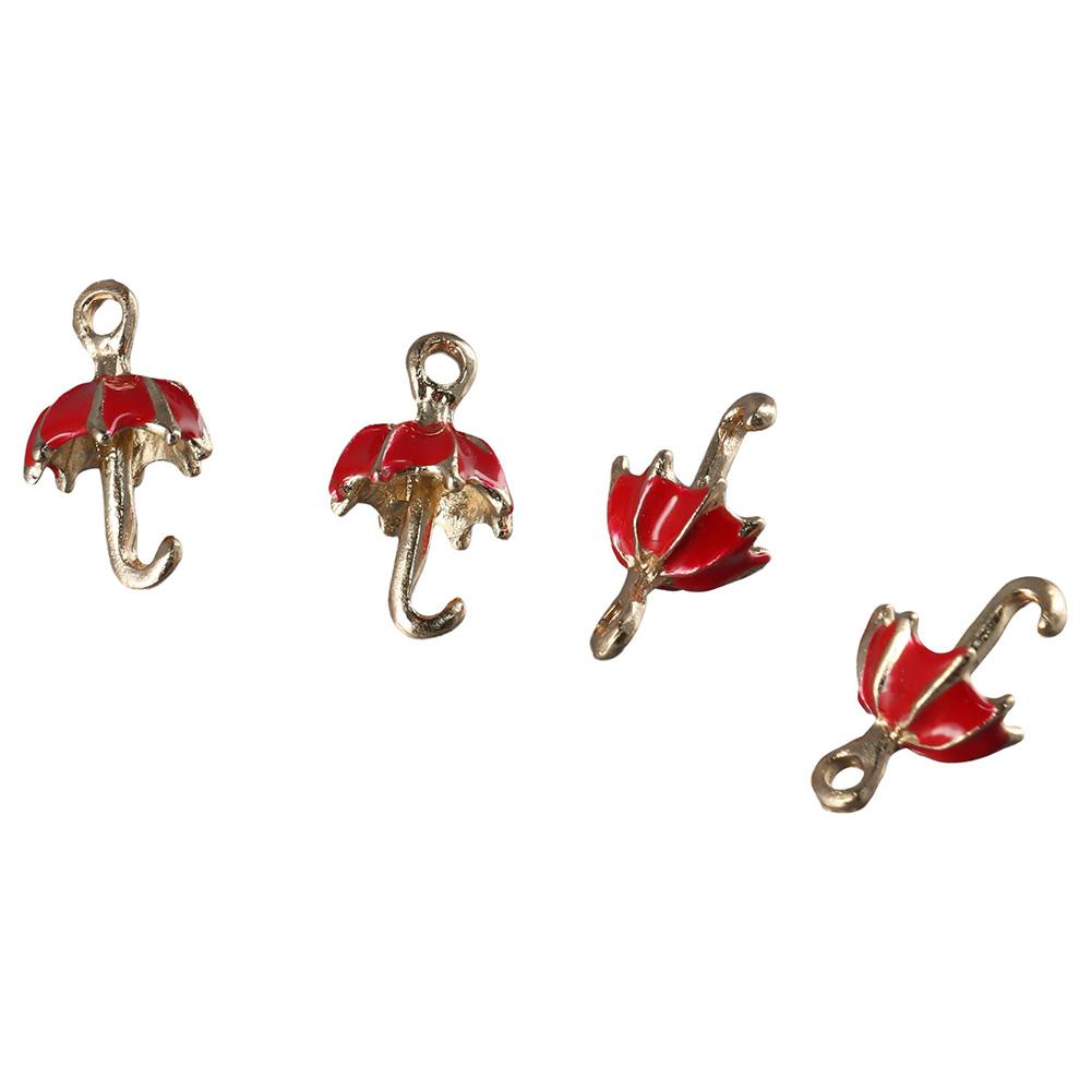 30pcs 6 Colors 3D Umbrella Charms 30pcs Enamel Charms Crafts Bulk Hanging Charms  Crafts Making