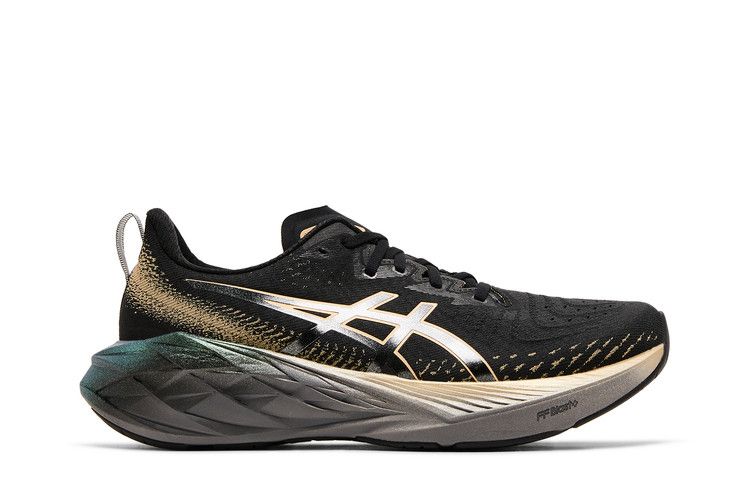 Asics Novablast 4 Platinum Black Champagne