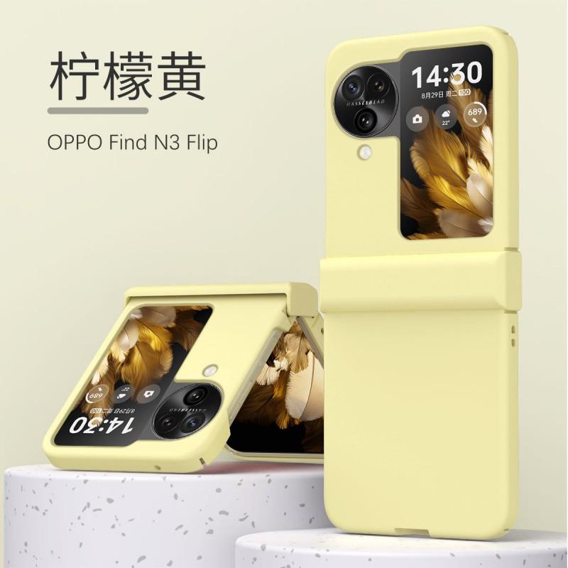 Full Coverage Shockproof Case OPPO Find N3 Flip Matte Macaron Colors PC Hard Shell With Magnetic Anti-Scratch Design