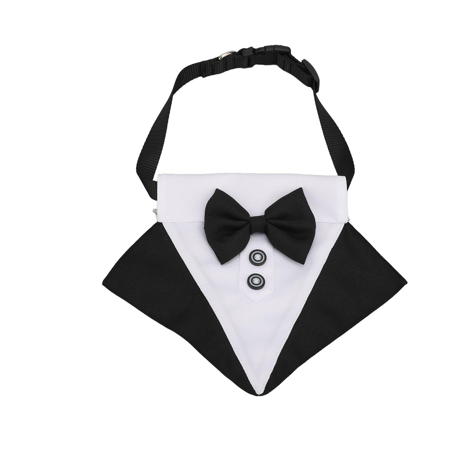 

Собачий смокінг з D-кільцем, нейлоновий, праний, дружній до шкіри, весільний нашийник для собаки для новорічної вечірки, дня народження M(for 4-6.5kg)