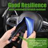 3 Pack Anti-Skid Segmented Carbon Fiber Car Steering Wheel Cover Protector Blue