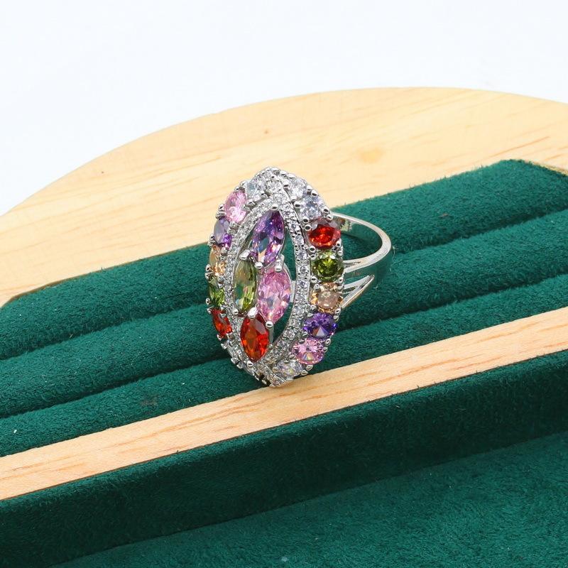 Nový evropský a N módní šperk proti alergiím AAA zirkonový náhrdelník náušnice prsten šperková sada