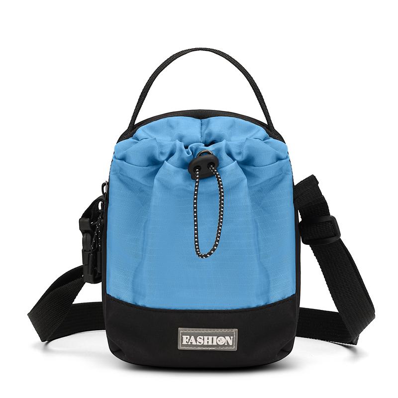 Waterproof Nylon Sling Bag - Outdoor Travel Pouch with Dedicated Water Bottle Pocket (New Nylon Crossbody Design)