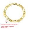 Effie Queen Italy Real 925 Silver Diamond-Cut Figaro Chain Necklace 5mm Wide 40-60cm Long Woman Man Neck Chain Jewelry Gift SC34