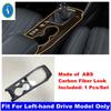 ABS Carbon Fiber Central Control Gear Shift Panel Water Cup Frame Decoration Accessories Cover Trim For Peugeot 208  - 2025