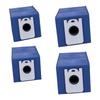 For Bobsweep Ultra Vision Robot Vacuum Cleaner Replacement Dust Bags 4 Pack Leak Resistant Self Sealing Non Woven