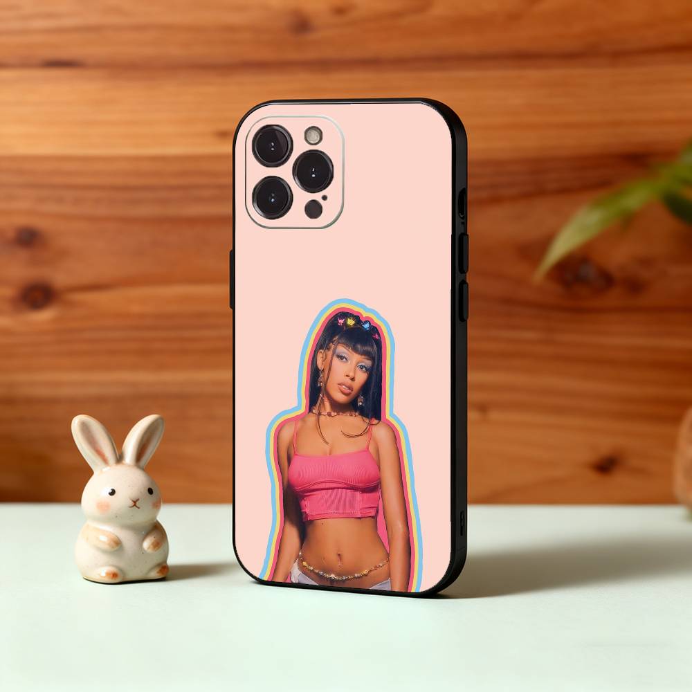 Cute D-Doja C-Cat Singer Phone Case For iPhone17,16,15,14,13,12,Plus,Pro Max, 5G Others Soft Black Cover