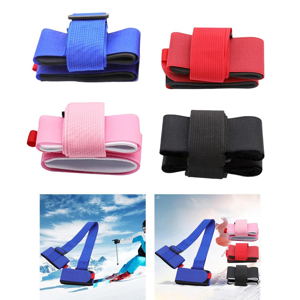 Ski Strap, Shoulder Carrier Nylon Ski Gear Holder for Skateboarding Snowboard