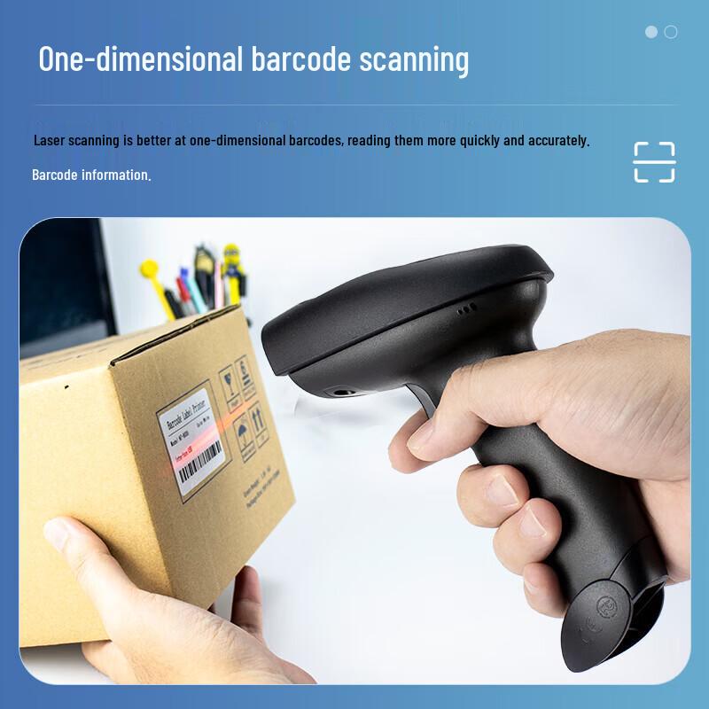 NTEUMM K2 Wired 1D Laser Barcode Scanner