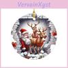 Entzückendes Acryl-Weihnachts-Durchbruch-Ornament Perfekt Für Fröhliche Auto-Accessoires