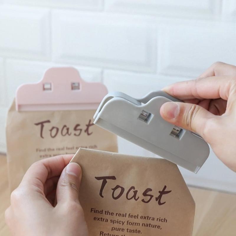 Portable Sealed Clips Kitchen Storage Food Snack Seal Sealing Bag Clips Sealer Clamp Plastic Tool Kitchen Accessories