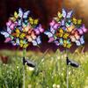 LED Solar Butterfly Garden Light - Colorful Flower Decoration Lamp