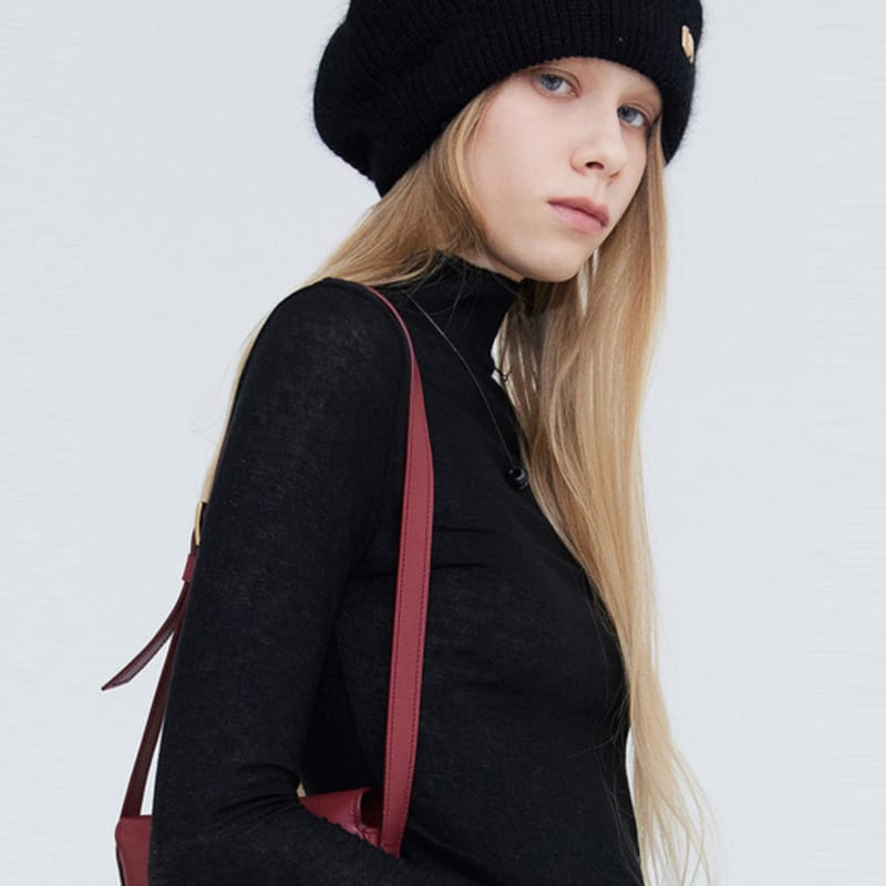 WNDERKAMMER Angora beret_Black