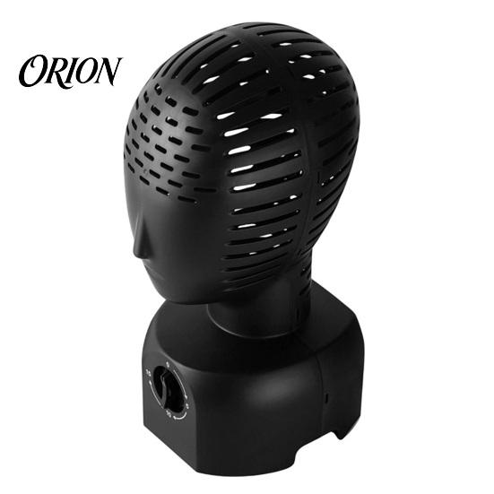 Gentle Heat Wig Dryer Hair Head Stand, 360 degree Automatic Dryer, 5/10/15min 3-Speed Timer, Countertop Styling Station Fast Drying, Simulation Model,