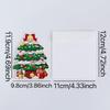 3D Retro Foldable Christmas Tree Greeting Card with Envelope - Perfect for Best Friends or Couples.