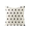 Modern Simple Black and White Geometric Pillow Case Home Sofa Pillow Cushion Cover